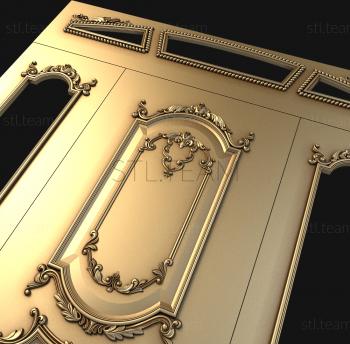 3D модель 3д модель распашных дверей (stl) (STL)